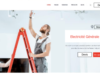 site electricien 2 -plus qu'un site