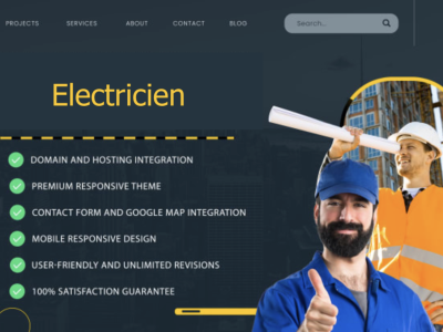 site électricien 3 - plus qu'un site